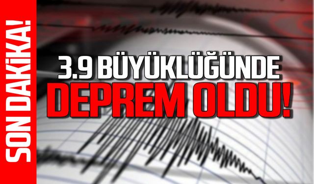 Karadeniz'de 3.9 büyüklüğünde deprem!