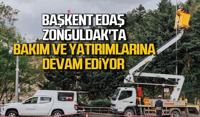 Başkent EDAŞ Zonguldak'ta bakım ve yatırımlarına devam ediyor