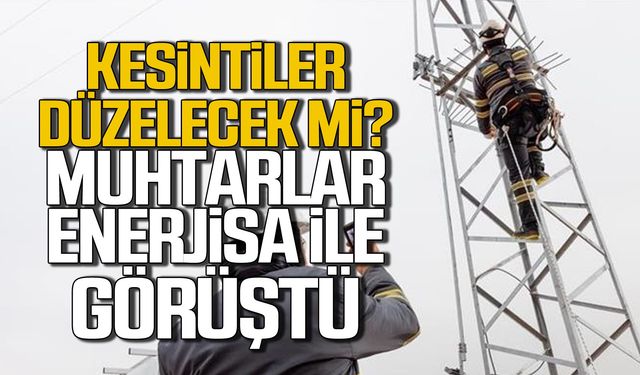 Kesintiler düzelecek mi? Muhtarlar Enerjisa ile görüştü