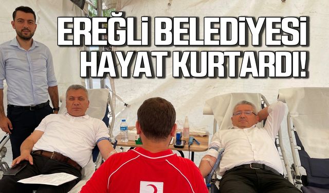 Kdz.Ereğli Belediyesi hayat kurtardı!