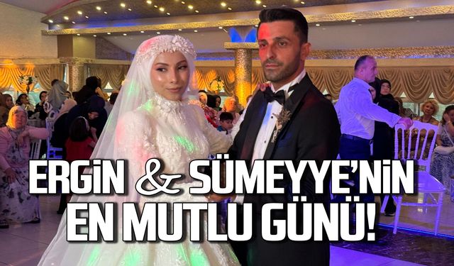 Ergin ve Sümeyye'nin en mutlu günü!