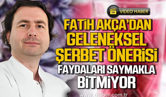 Uzm. Dr. Fatih Akça'dan geleneksel reyhan şerbeti önerisi! Faydaları saymakla bitmiyor!