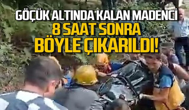 Göçük altında kalmıştı! Mustafa Kuru'nun cenazesi böyle çıkarıldı!