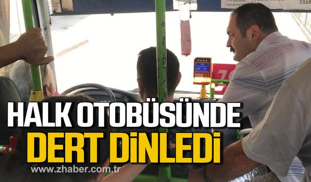 Altuğ Dökmeci halk otobüsünde dert dinledi!