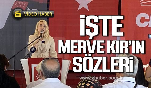 Genel Başkan adayı Merve Kır'dan önemli açıklamalar!