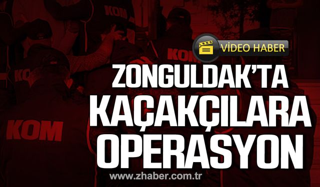 Zonguldak'ta silah kaçakçılarına operasyon!