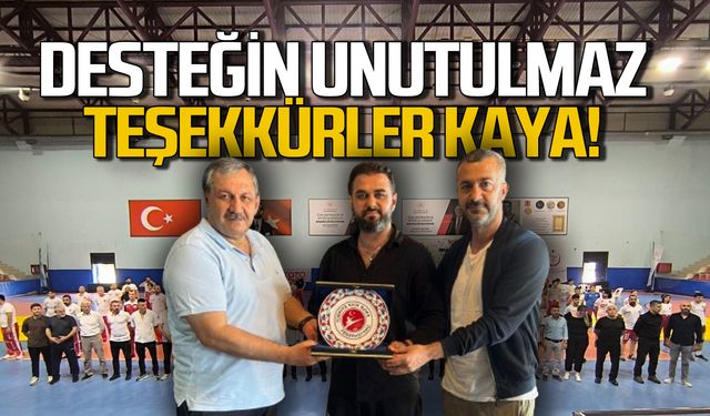 Federasyondan Kaya'ya plaket!