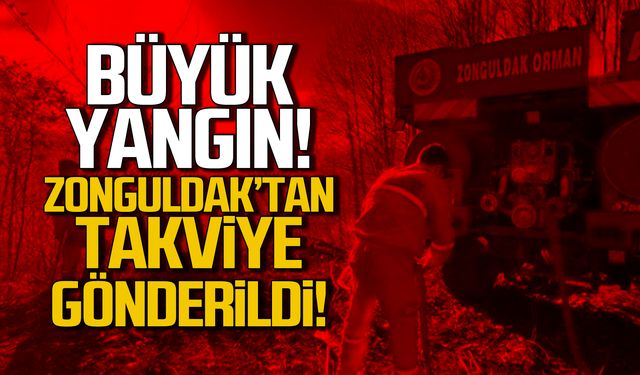 Karabük'te büyük yangın! Zonguldak'tan takviye gönderildi!