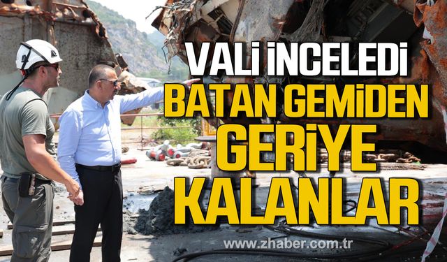 Vali Hacıbektaşoğlu inceledi! İşte batan Kafkametler'den geriye kalanlar!