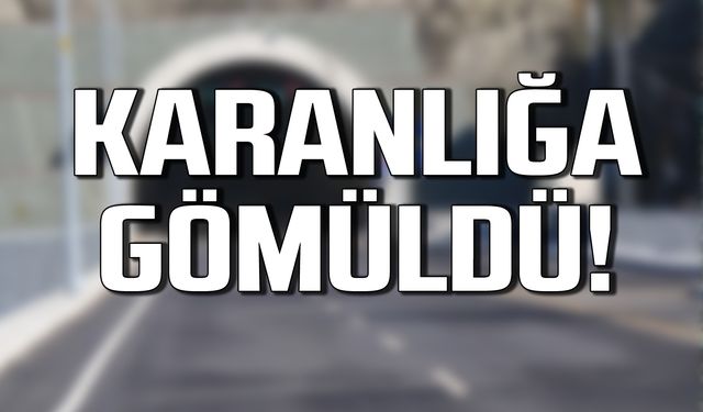 Prof.Dr. Şaban Teoman Duralı Tüneli'nde ışık arızası!