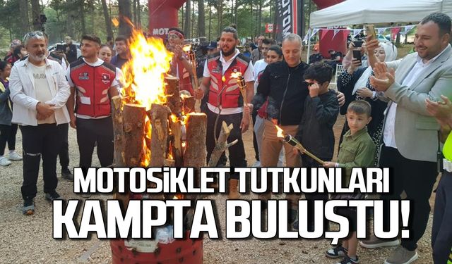 Motosiklet tutkunları kampta buluştu!