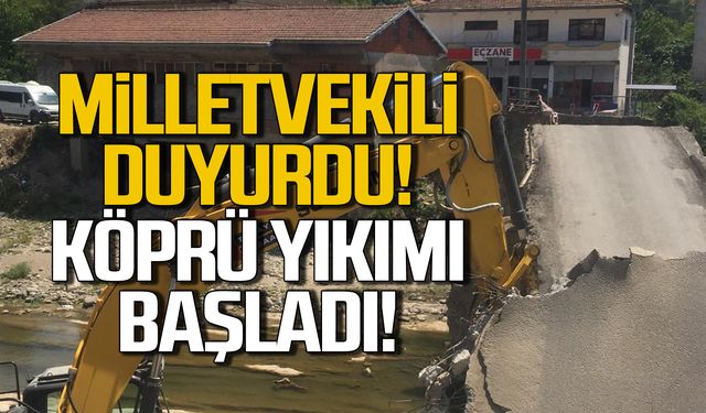 Milletvekili duyurdu! Çaylıoğlu Köprüsü yıkılıyor!