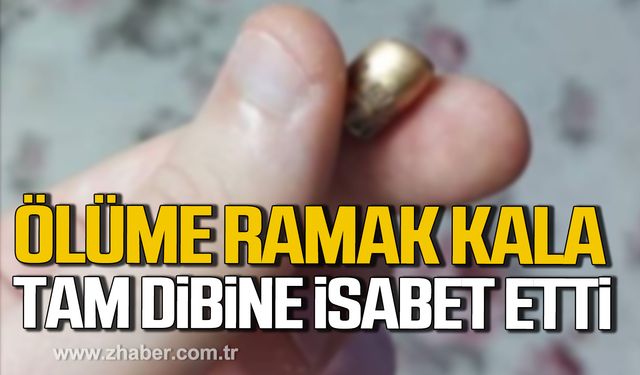 Alaplı’da ölüme ramak kala! Tam dibine isabet etti!