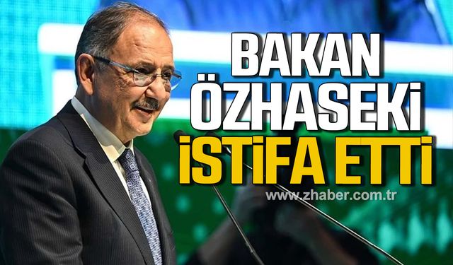 Çevre, Şehircilik ve İklim Değişikliği Bakanı Mehmet Özhaseki istifa etti!