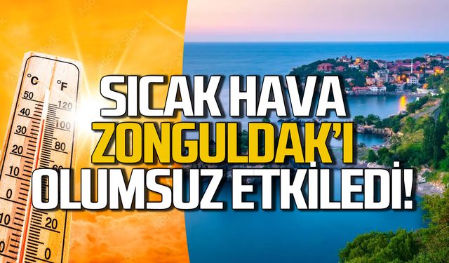 Sıcak hava Zonguldak'ı olumsuz etkiledi!