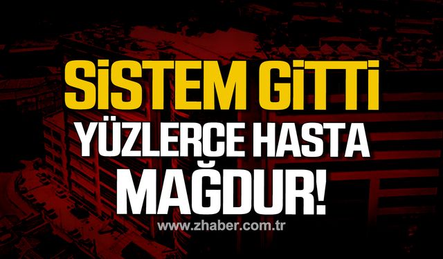 Zonguldak Atatürk Devlet Hastanesi'nde sistem arızası hastaları mağdur etti!