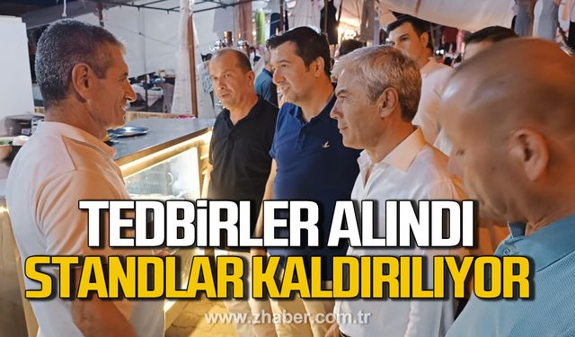 Devrek'te sağanak yağışa karşı tedbirler alındı! Standlar kaldırılıyor!