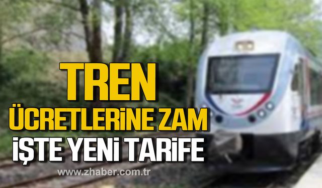 Zonguldak'ta tren ücretlerine zam geldi!