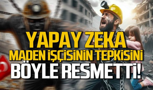 Yapay zeka maden işçisinin tepkisini böyle resmetti!