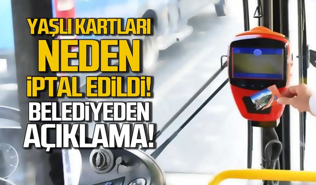 Yaşlı kartları neden iptal ediliyor? Belediyeden açıklama!