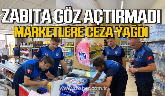 Alaplı'da zabıta göz açtırmadı! Marketlere ceza yağdı!