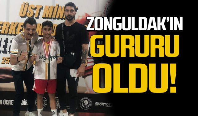 14 yaşında ki Fırat Bozkurt Zonguldak'ın gururu oldu!