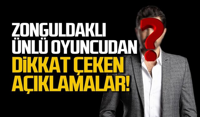 Zonguldaklı ünlü oyuncu Burak Sevinç konuştu