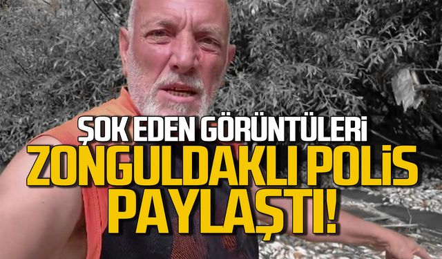 Şok eden görüntüleri Zonguldaklı Polis paylaştı!