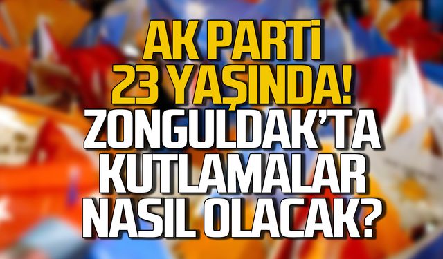 Ak Parti 23 yaşında! Zonguldak'ta kutlama programı belli oldu!