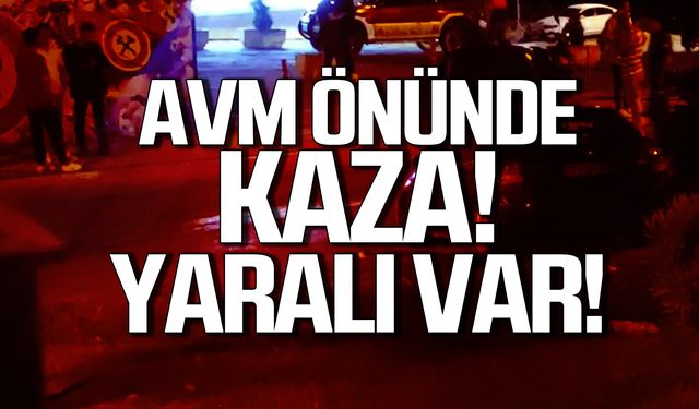 Esas 67 Burda AVM önünde kaza! Yaralı var!