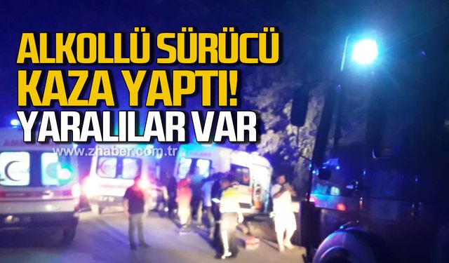 Devrek'te alkollü sürücü kaza yaptı! Yaralılar var!