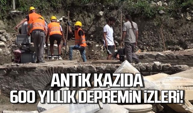 Antik kazıda 600 yıllık depremin kalıntıları bulundu!