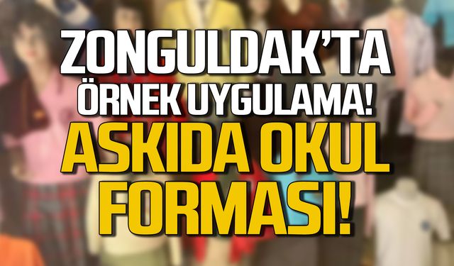 Zonguldak'ta örnek uygulama: Askıda okul forması!