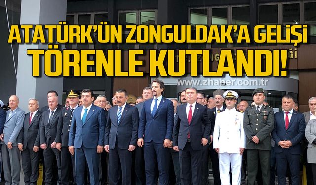 Atatürk’ün Zonguldak’a gelişinin 93'üncü yıl dönümü törenle kutlandı!