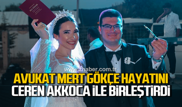 Avukat Mert Gökçe hayatını Ceren Akkoca ile birleştirdi