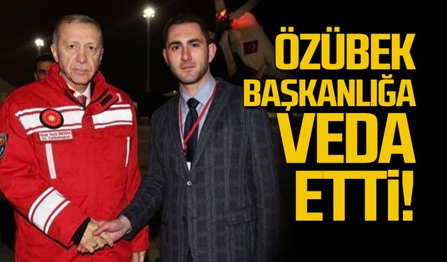 Benhur Özübek başkanlığa veda etti!