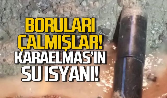 Boruları çalmışlar! Karaelmas'ta su isyanı!