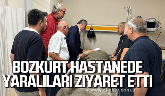 Saffet Bozkurt kazada yaralanan vatandaşları ziyaret etti!