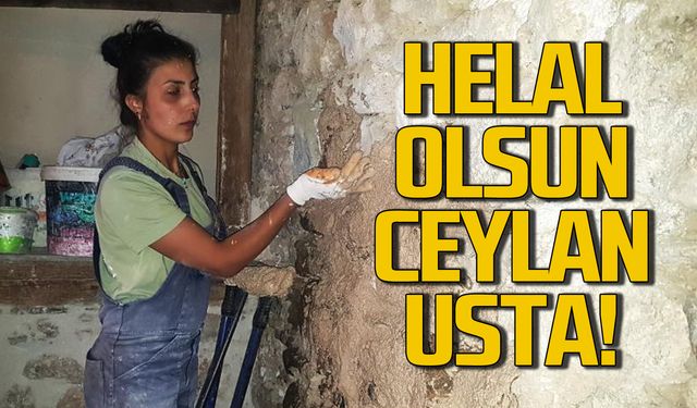 Ceylan Çalıkbaş ustalığıyla erkeklere taş çıkartıyor