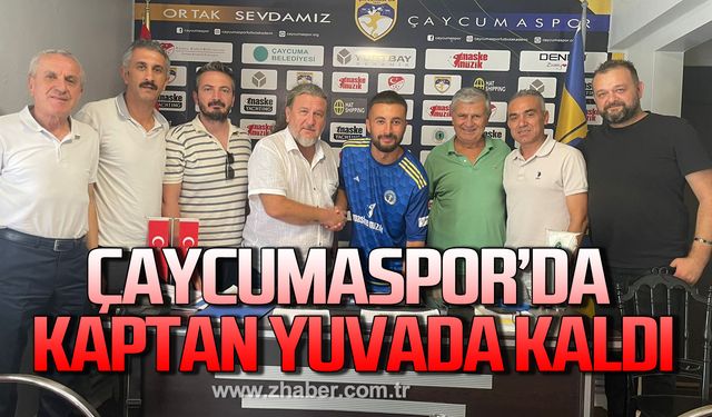 Çaycumaspor takım kaptanı Emre Durdu ile yeniden anlaştı!