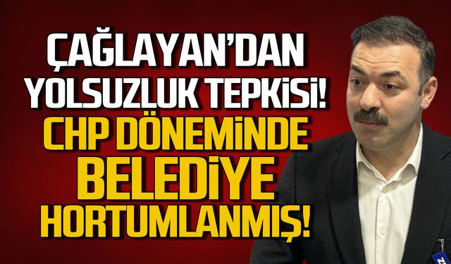 Çağlayan'dan yolsuzluk tepkisi! "CHP döneminde belediye hortumlanmış"