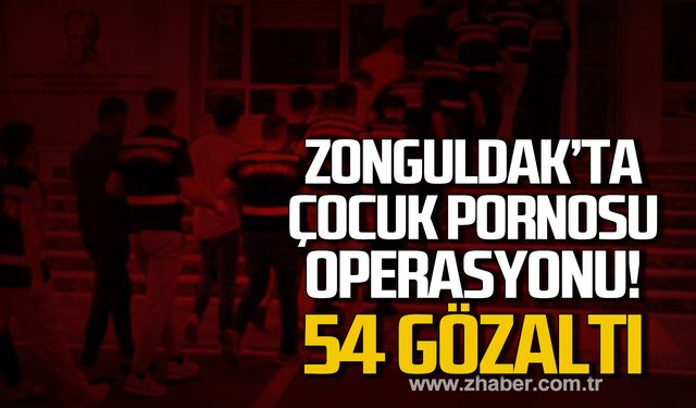 Zonguldak'ta çocuk pornosu operasyonu! 54 kişi yakalandı!