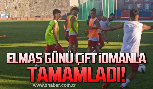 Zonguldak Kömürspor günü çift antrenmanla tamamladı!