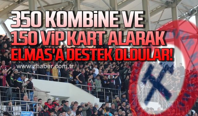 350 kombine ve 150 VİP kart alarak Zonguldak Kömürspor'a destek oldular!