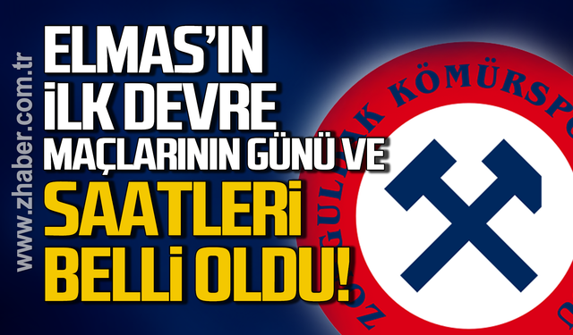 Elmas’ın ilk devre maçlarının günü ve saatleri belli oldu!