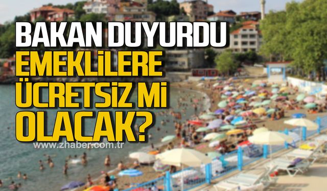 Bakan Ersoy duyurdu! Emeklilere plajda şezlong ve şemsiye ücretsiz mi olacak?