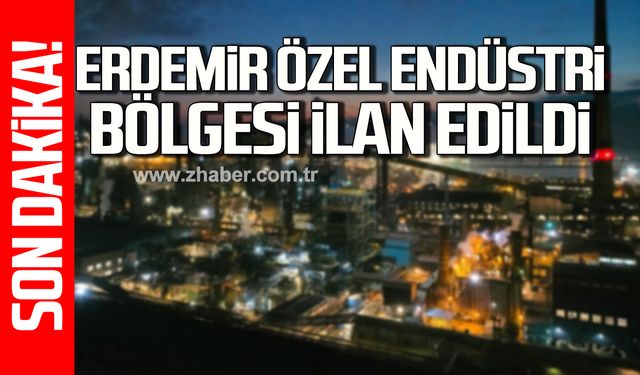 ERDEMİR Özel Endüstri Bölgesi ilan edildi!