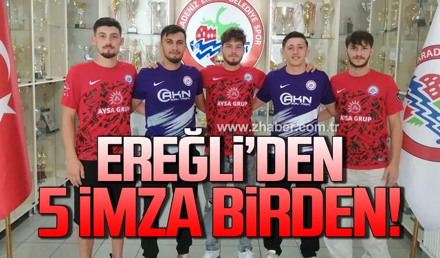 Kdz. Ereğli Belediyespor'da 5 imza birden!