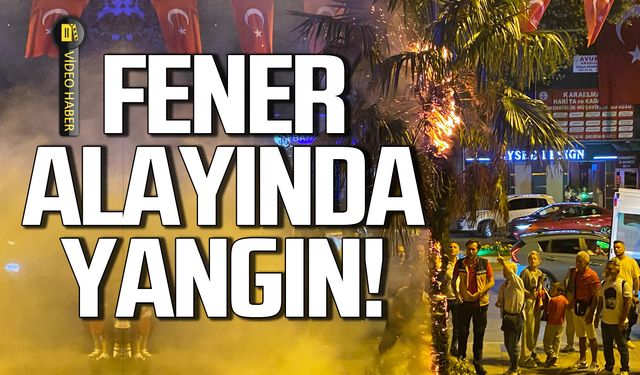 Zonguldak'ta fener alayında yangın!