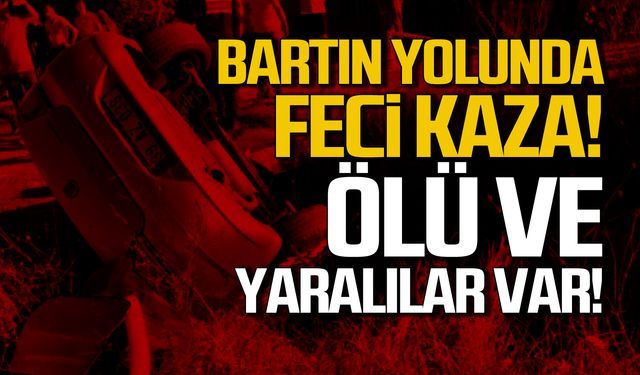 Bartın yolunda feci kaza 1 kişi öldü, 3 kişi yaralandı